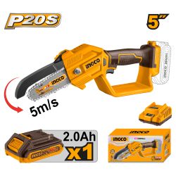 INGCO 20v Ps+ Pruner Saw 5inch 130mm Kit