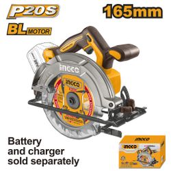 INGCO 20v Ps+ C/l Circular Saw 165mm +acc
