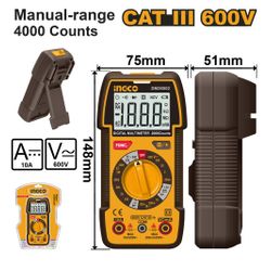 INGCO Multimeter Digital Ac/dc 600v Battery Indicator