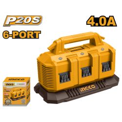 INGCO 20v Ps+ 6 Port Charger