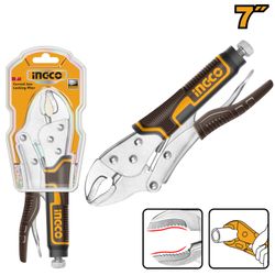 INGCO Plier Lock 175mm Curv Jaw