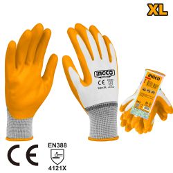 INGCO Glove Nitrile Palm Sz:xl