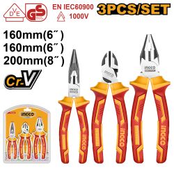 INGCO Plier Set Vde 1000v 3pc