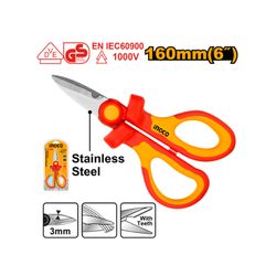 INGCO Scissor Insulated 160mm