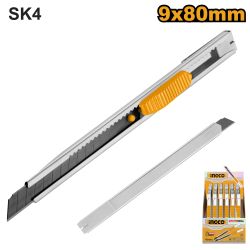 INGCO Knife 80mm S/off 9mm S/steel