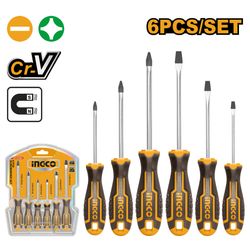 INGCO S/driver Set Card Crv 6pc