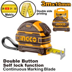 INGCO Tape Measure R/case 3m X 16mm