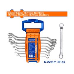 WADFOW Spanner Off Set Ring Set 6-22mm 8pcs