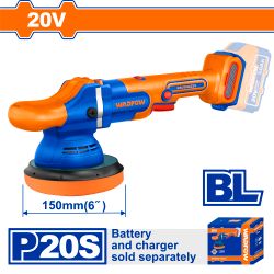 WADFOW 20v Ps+ C/l B/l Polisher 150mm Incl Ass No B/c