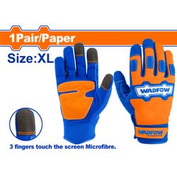 WADFOW Glove Mechanic 1pair/paper Xl