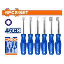 WADFOW S/driver Set Nut 45cs 6pcs