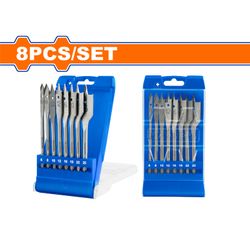 WADFOW D/bit Flat Wood Set 8pcs