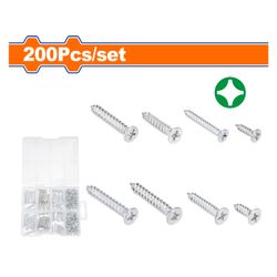 WADFOW Screw S/tapping C/s Acc Set 3-3.5mm 200pcs