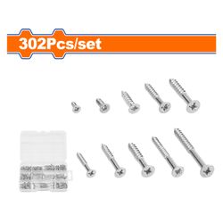 WADFOW Screw S/tapping C/s Acc Set 3-5mm 302pcs