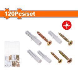 WADFOW Screw Chipboard Acc Set 3.5-5mm 120pcs