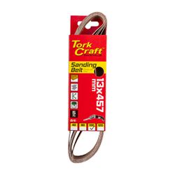 TORK CRAFT Powerfile Sanding Belt 13 X 457mm 100 Grit 5/pk