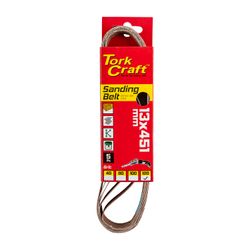 TORK CRAFT Powerfile Sanding Belt 13 X 451mm 120 Grit 5/pk