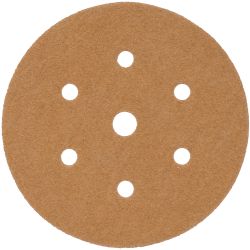 TORK CRAFT Gold Disc (50 Pieces) 40 Grit 150mm X 6+1 Holes Hook And Loop
