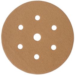 TORK CRAFT Gold Disc (50 Pieces) 120 Grit 150mm X 6+1 Holes Hook And Loop