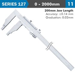 ACCUD Vernier Caliper 2000mm 0.14mm Acc. 200mm 0.02mm Grad S/steel