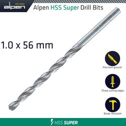 ALPEN Hss Drill Bit Long 1 X 56mm Bulk