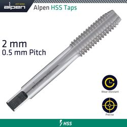 ALPEN Tap 2mm Hss In Pouch 0.5mm Pitch