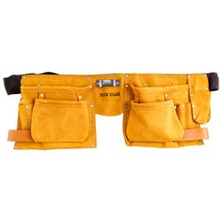 TORK CRAFT Large Prof.leather Tool Belt 11 Pocket