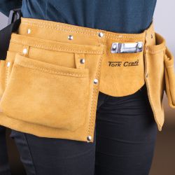 TORK CRAFT Large Prof.leather Tool Belt 11 Pocket