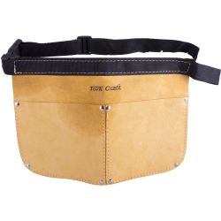 TORK CRAFT Double Pocket Leather Nail Bag