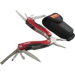 TORK CRAFT Multitool Red With Nylon Pouch In Blister