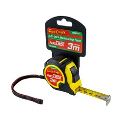 TORK CRAFT Measuring Tape Multi Lock 3m X 16mm Rubber Casing Matt Finish