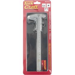 TORK CRAFT Vernier 150mm Carbon Steel Metric 0.02 Acc
