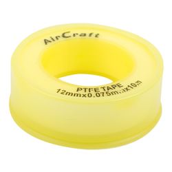 AIRCRAFT Ptfe Tape 12mmx0.075mmx10m Roll Bulk