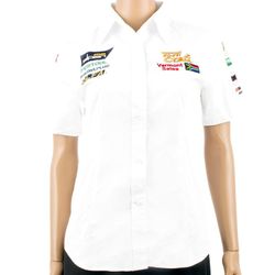 TORK CRAFT Ladies Blouse - White 3/4 - 3x-large