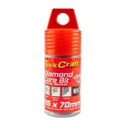 Diamond Core Bit 35mm X 50mm M14 X 70mm Vacuum Brazed