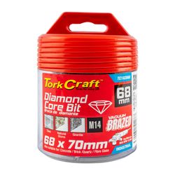 Diamond Core Bit 68mm X 50mm M14 X 70mm Vacuum Brazed