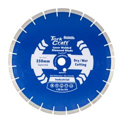 TORK CRAFT Diamond Blade 350x25.4mm Green / New Concrete Laser Welded Segmented