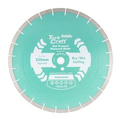 TORK CRAFT Diamond Blade 350x25.4mm Asphalt Hot Pressed Segmented Tar