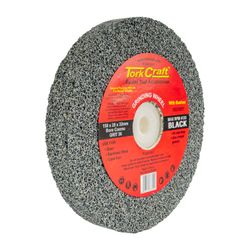 TORK CRAFT Grinding Wheel 150x20x32mm Black Coarse 36gr W/bushes For Bench Grin