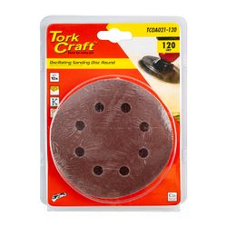 TORK CRAFT Oscillating Sandpaper A/o 115mm 10pc Round 120grit