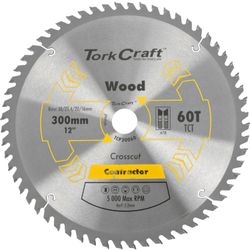 TORK CRAFT Blade Contractor 300 X 60t 30/1/20/16 Circular Saw Tct