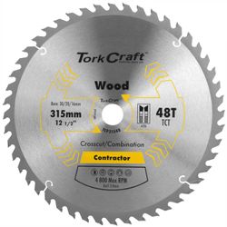 TORK CRAFT Blade Contractor 315mm X 48t 30mm Bore Circular Saw Tct