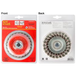 TORK CRAFT Wire Cup Brush 100 X M14 Knotted Stainless Steel Tcw