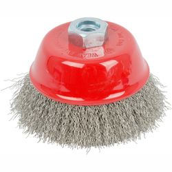 TORK CRAFT Wire Cup Brush 100 X M14 Crimped Stainless Steel Tcw