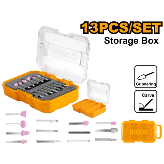 INGCO Drill Mini Acc Kit Carving 13pc