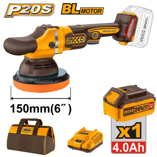 20v Ps+ C/l Polisher B/l 150mm Bag Kit 1bat