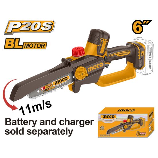 20v Ps+ C/l Mini Chain Saw 6inch Bar No B/c