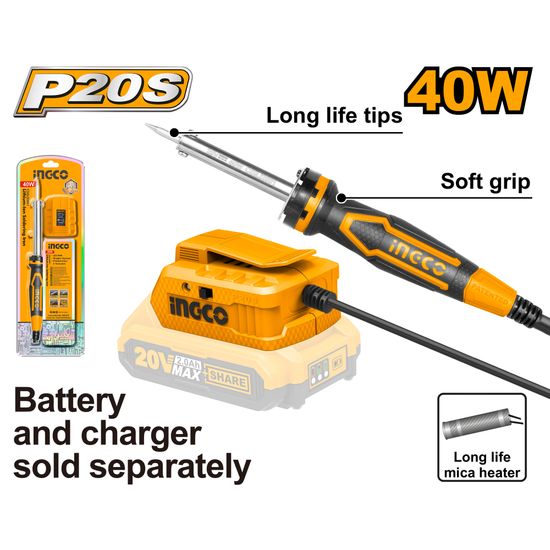 20v Ps+ C/l Soldering Iron