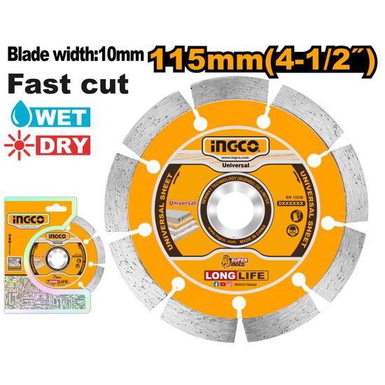 INGCO Disc Dry Diamond 115mm 1pcs
