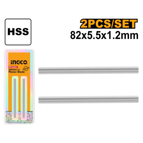INGCO Planer Blade 82x5.5x1.2mm 2pc